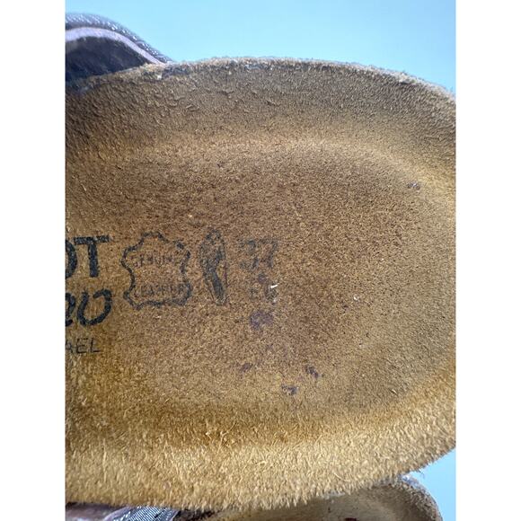 NAOT Susan metallic Leather Slides Size 37/ US 6 EUC - Picture 7 of 7